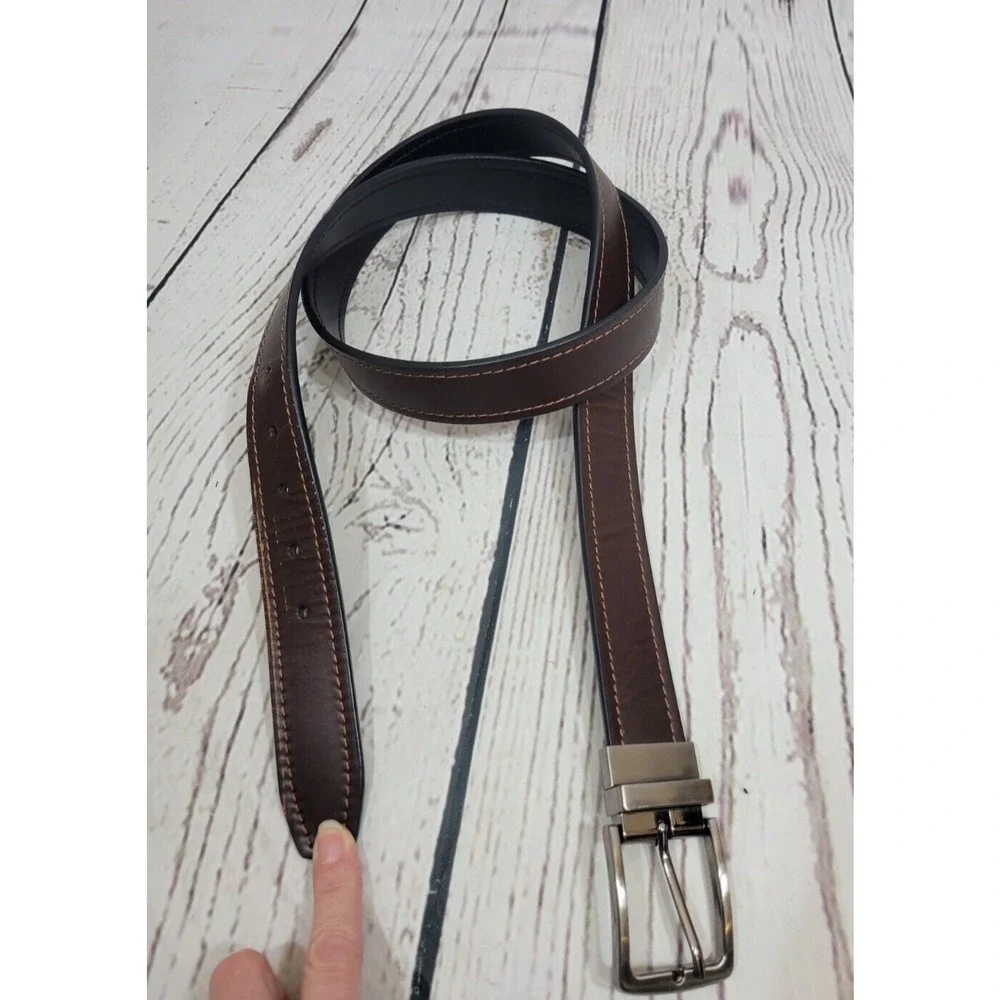 Bonded Leather‎ Belt Brown Western Work or Casual Dress Men's Size 44